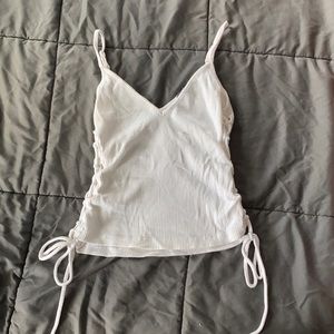 White tank top, perfect for summer.